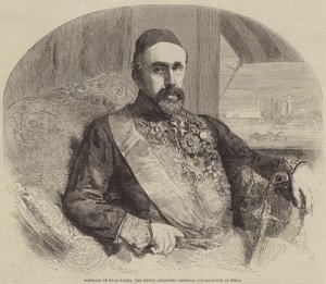 Retrato de Fuad Pacha, o recém-nomeado comissário imperial na Síria